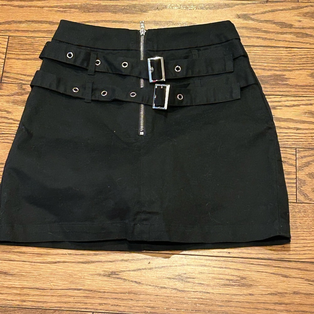 Carmar Black Cargo Mini Skirt for Work